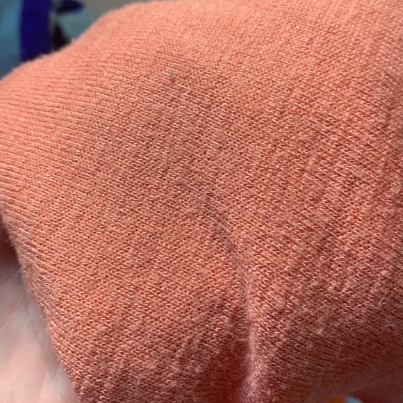 Aritzia Wilfred Free orange fitted long sleeve crop top - Picture 5 of 5